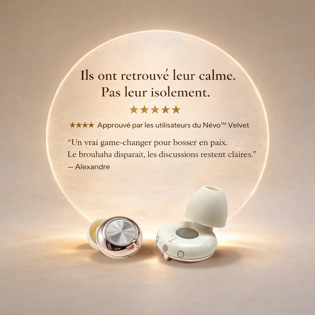 Quand le bruit vous épuise, Névo Velvet apaise sans vous couper du monde.