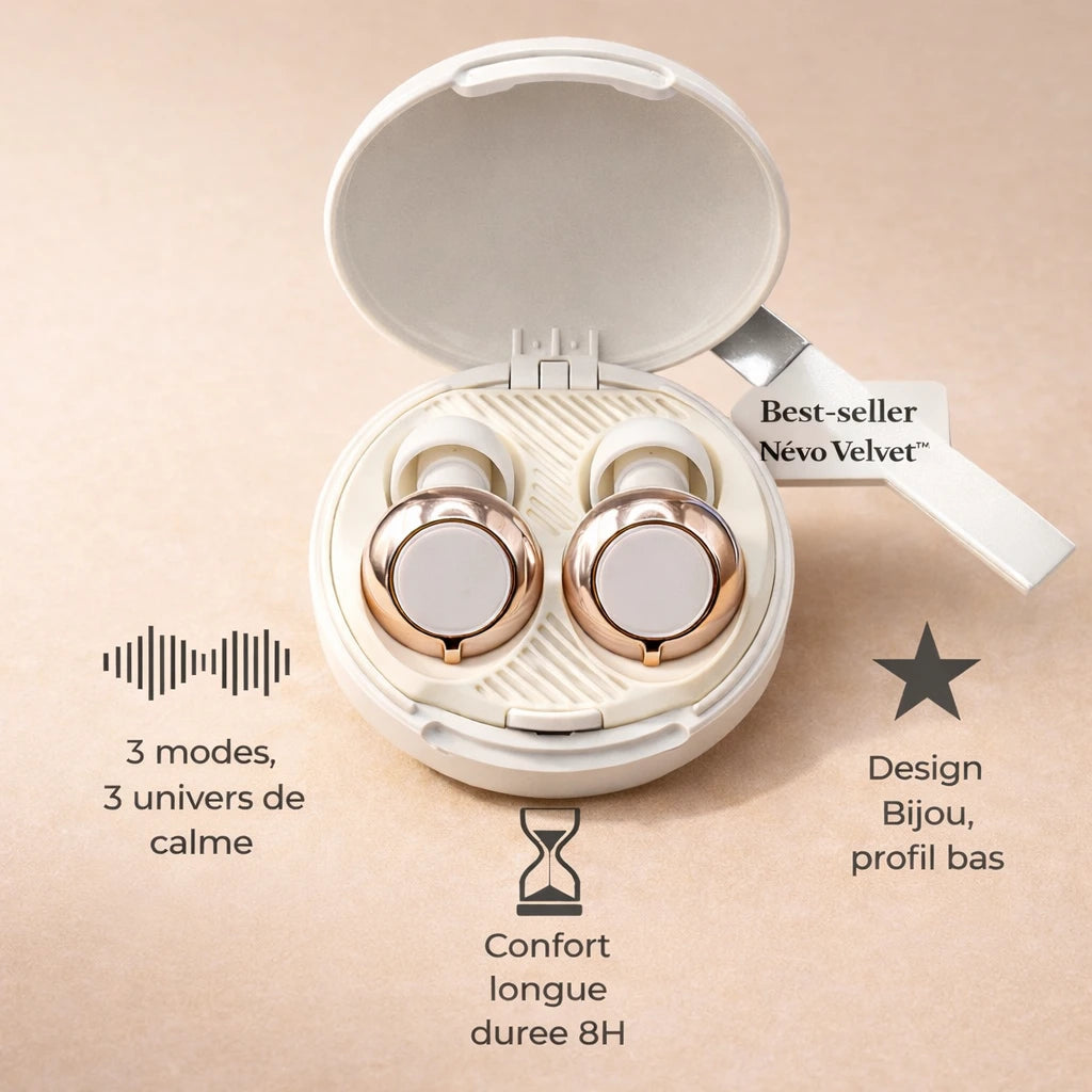 Quand le bruit vous épuise, Névo Velvet apaise sans vous couper du monde.